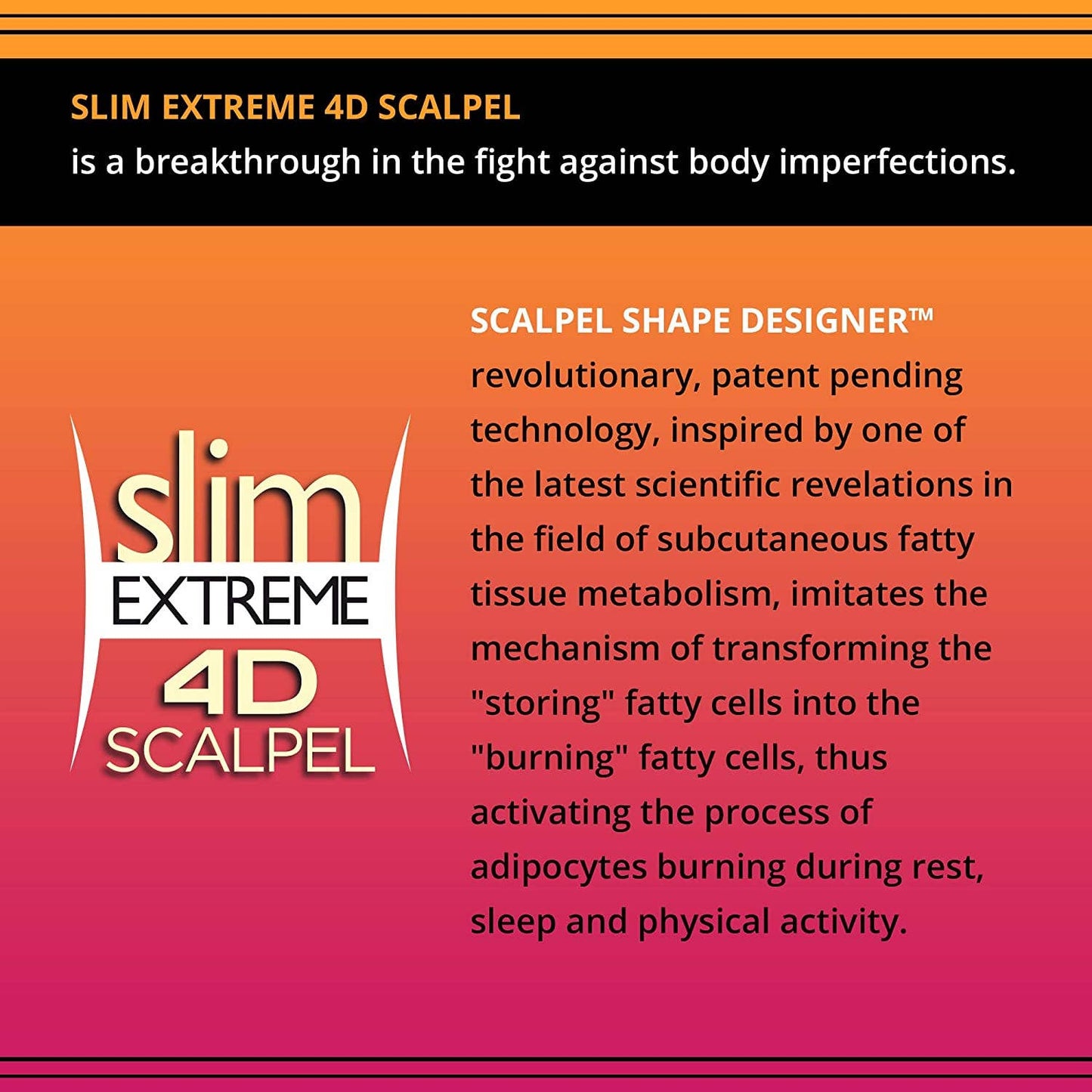 Eveline Cosmetics - Slim Extreme 4D Scalpel Super-Concentrated Serum Reducing Fa