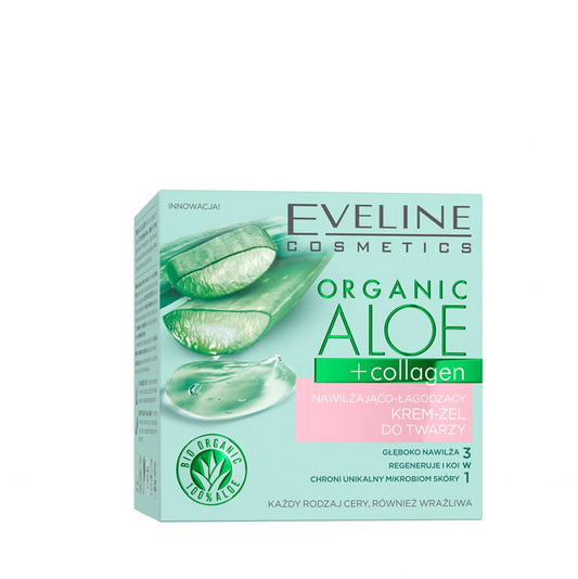 Organic Aloe+Collagen Moisturizing and Soothing Face Cream