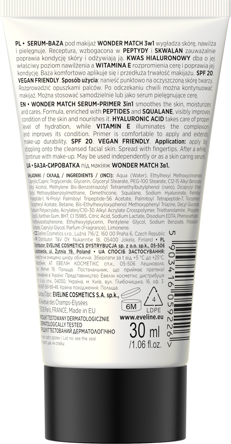 Wonder Match SPF 20 Serum-Makeup Base 3in1 (30ml)